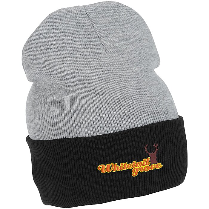 Custom Knit Cuffed Toque - Two Tone
