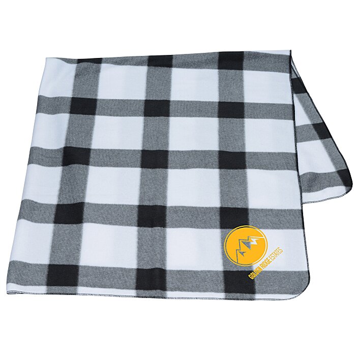 Custom Buffalo Plaid Fleece Blanket