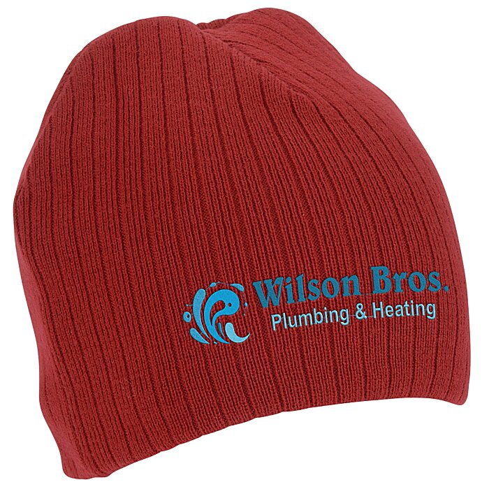 Custom Klaipeda Fine Knit Rib Beanie