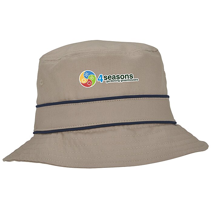 Custom Cotton Bucket Hat with Trim