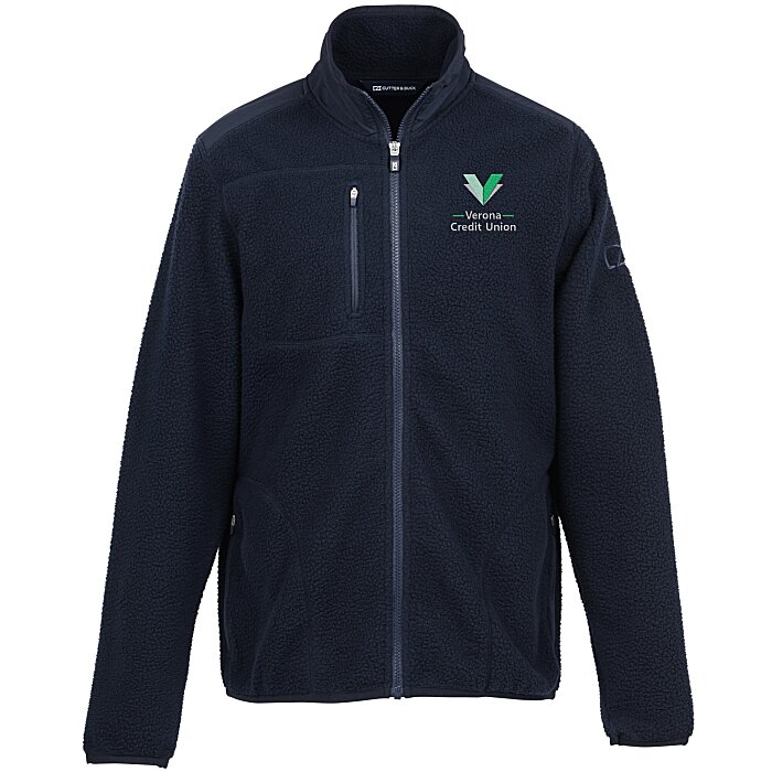 Custom Cutter & Buck Cascade Sherpa Fleece Jacket - Men's