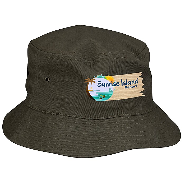 Custom Brushed Cotton Twill Bucket Hat - Full Colour