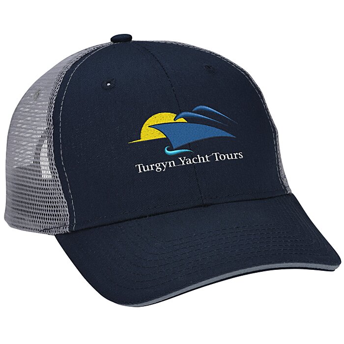 Custom Roadster Sandwich Bill Trucker Cap - Embroidered