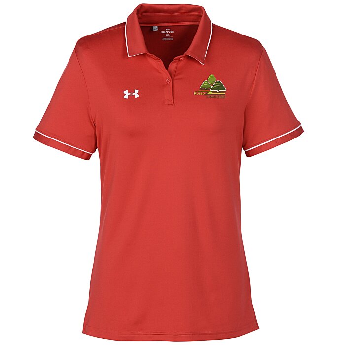 Custom Under Armour Tipped Team Performance Polo - Ladies' - Embroidered