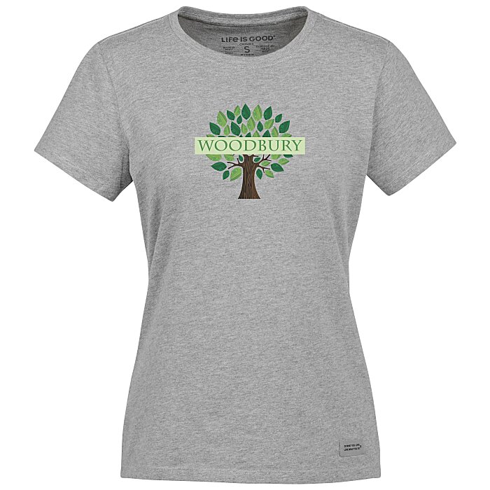 Custom Life is Good Crusher Tee - Ladies' - Full Colour
