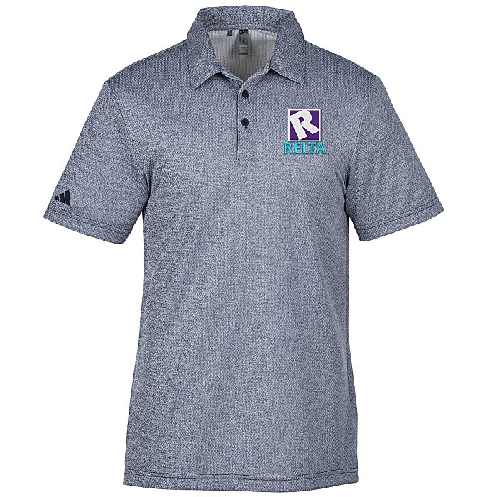 Custom adidas Space-Dyed Polo Shirt - Men's