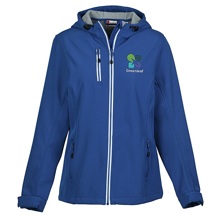 Custom Telemark Hooded Soft Shell Jacket - Ladies'