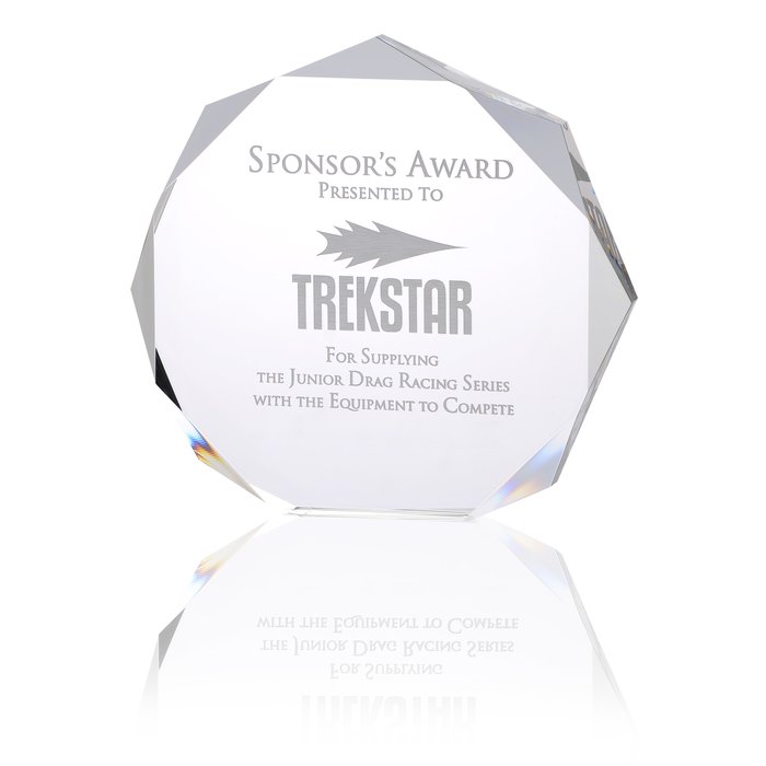 Custom Enterprise Octagon Acrylic Award