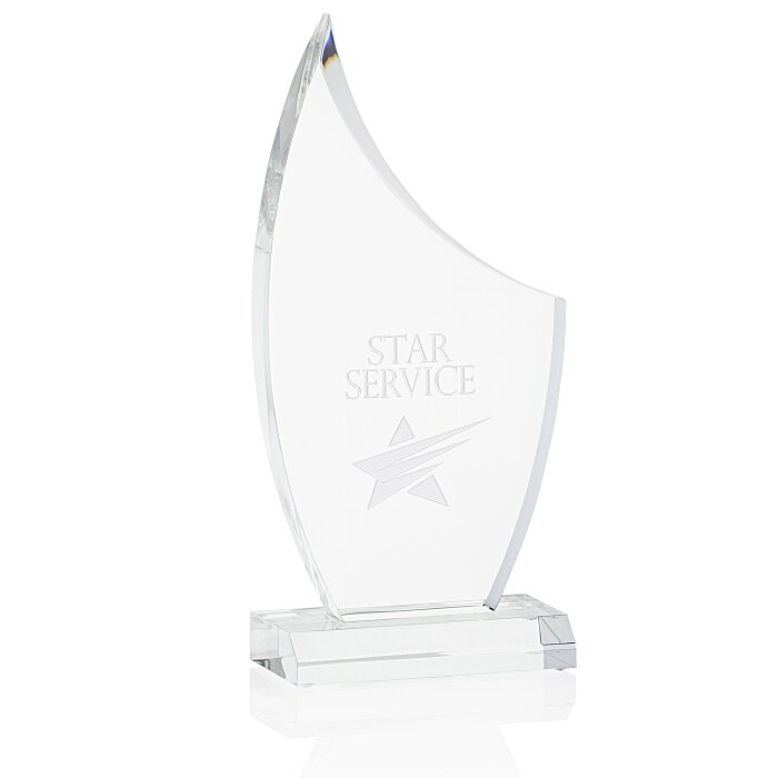 Custom Ascent Acrylic Award - 8 inches
