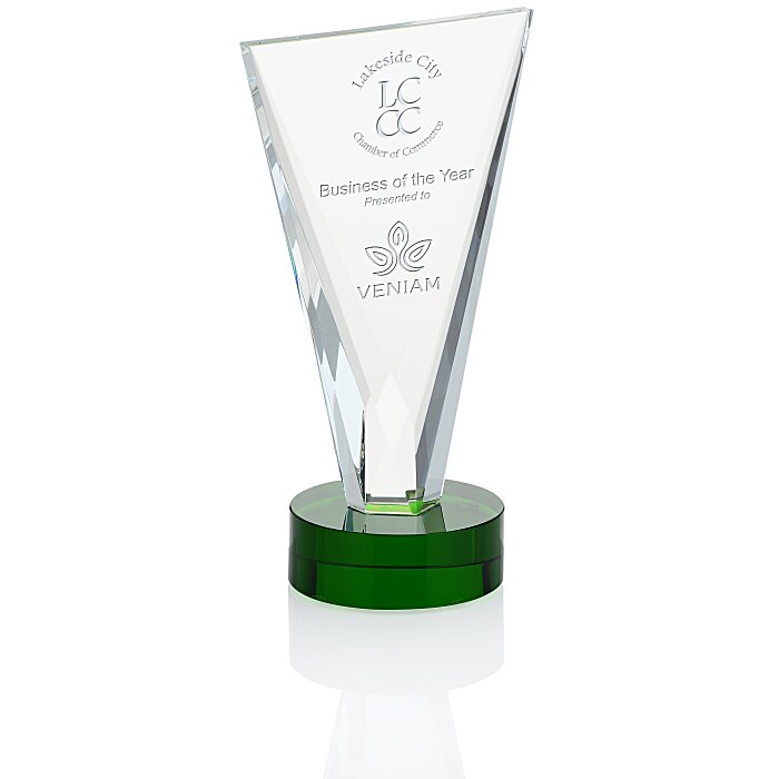 Custom Valiant Crystal Award - 9 inches