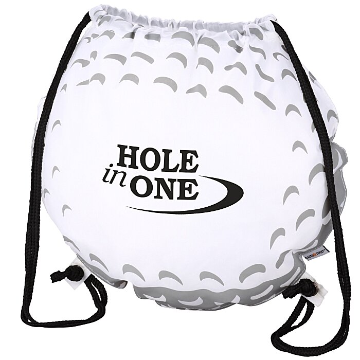 Custom Game Time! Golf Ball Drawstring Backpack