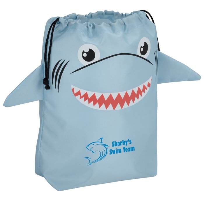 Custom Paws and Claws Drawstring Gift Bag - Shark