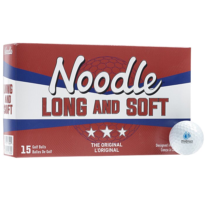 Custom Noodle Long & Soft Golf Ball - 15 Pack
