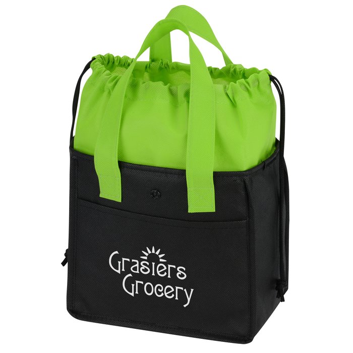 Custom Point Cinch Top Cooler Bag
