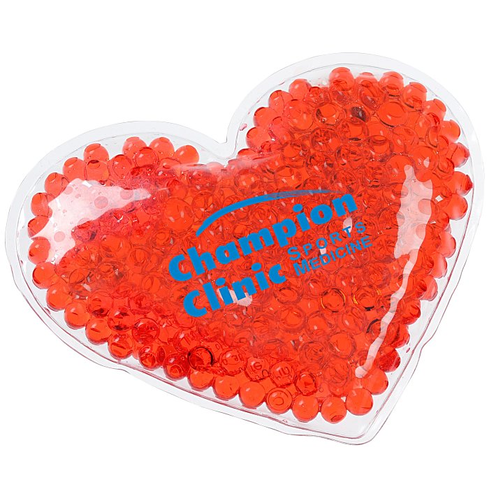 Custom Shaped Mini Aqua Pearls Hot/Cold Pack - Heart