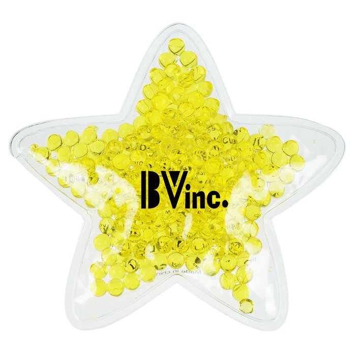 Custom Shaped Mini Aqua Pearls Hot/Cold Pack - Star