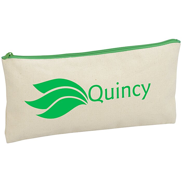 Custom Chroma Zip Cotton Pouch - 5 1/2 inches x 11 inches