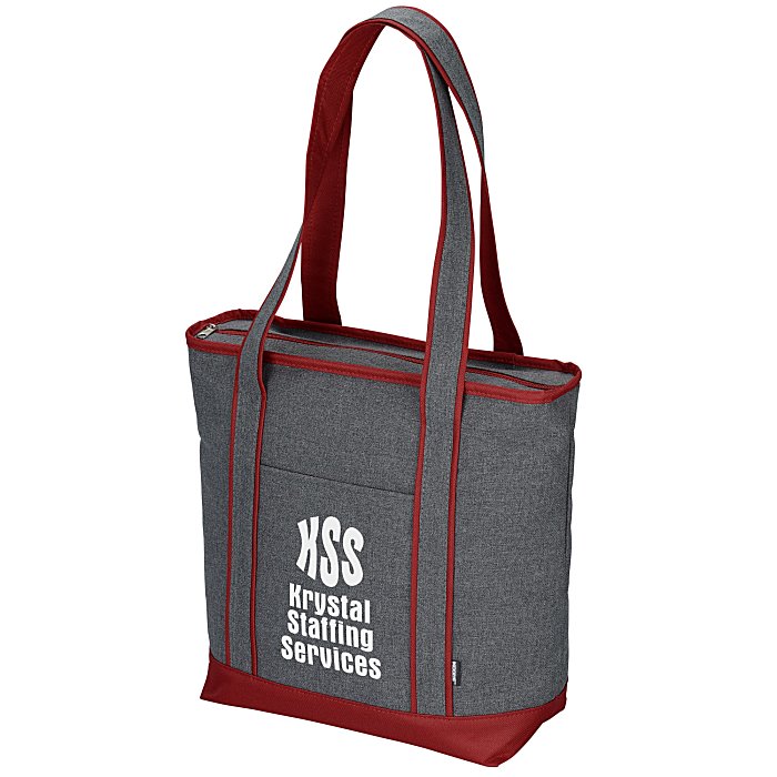 Custom Koozie® Heathered Outdoor Cooler Tote