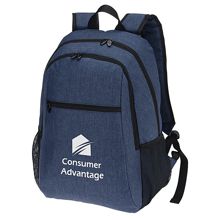 Custom 4imprint Heathered 15-inch Laptop Backpack