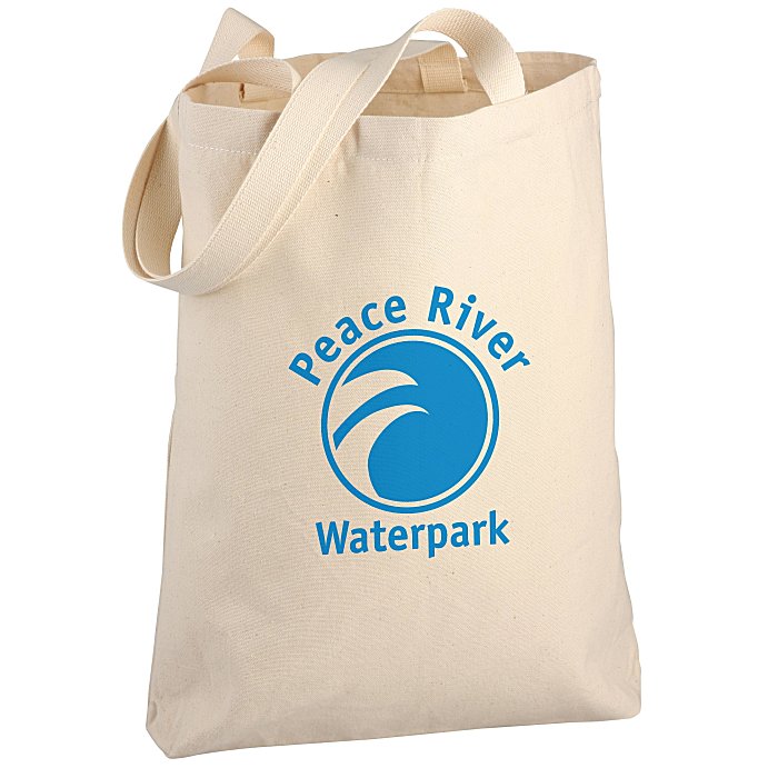 Custom Cotton Promotional Tote - Natural - 24 hr