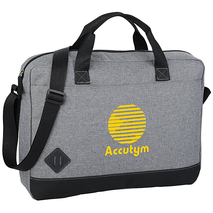 Custom Graphite Dome 15-inch Laptop Brief Bag