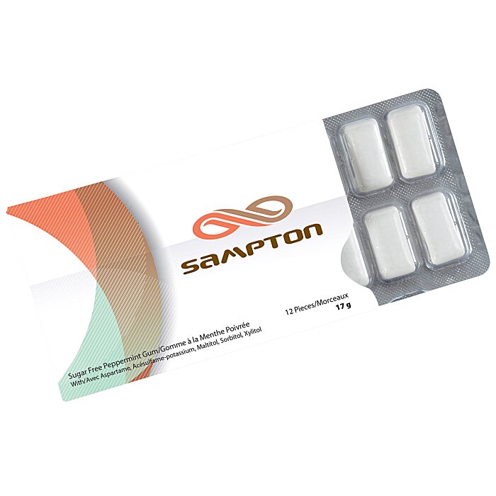 Custom Sugar-Free Peppermint Gum Pack
