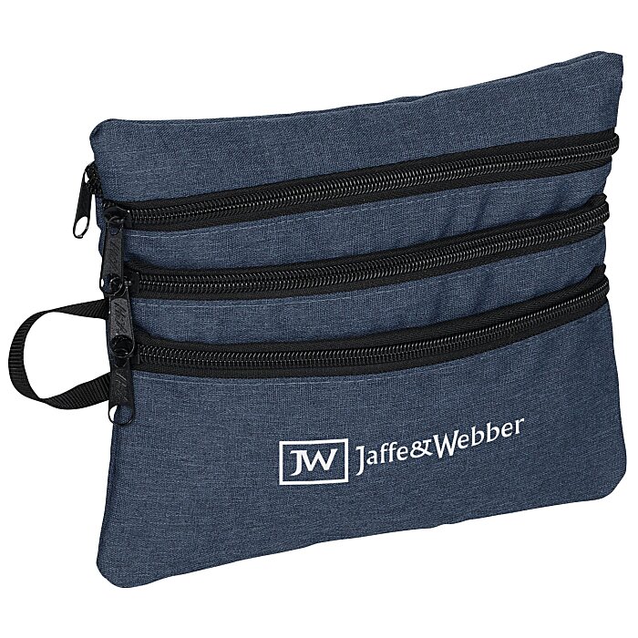 Custom Heathered Tech Travel Bag