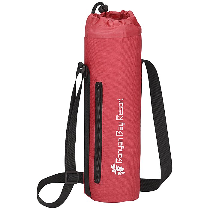 Custom Aqua Sling Insulated Bottle Carrier- Closeout