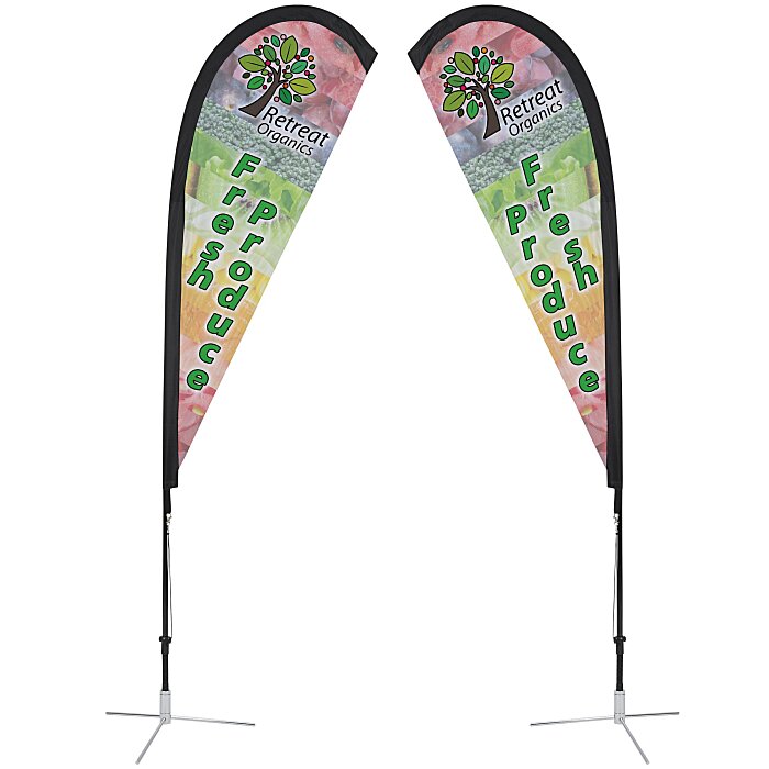 Custom Indoor Sail Sign - 6 feet - Two Sided