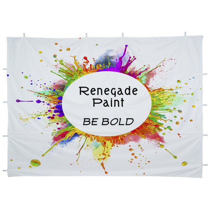 Custom Premium 10' Event Tent - Tent Wall - One Sided - Full Colour