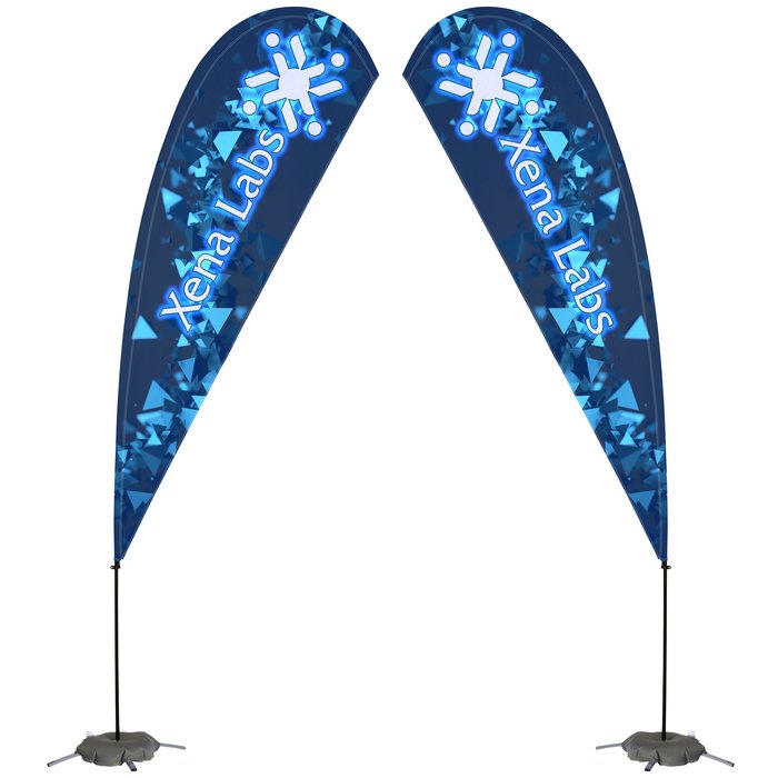 Custom Indoor Value Sail Sign - 13 feet - Two Sided