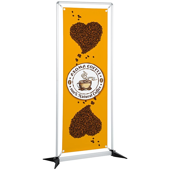 Custom FrameWorx Banner Stand - 23 1/2 inches - Two Sided