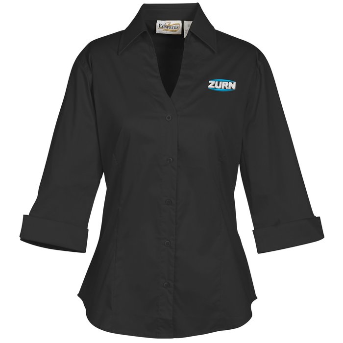 Custom Signature V-Neck 3/4 Sleeve Blouse - Ladies'