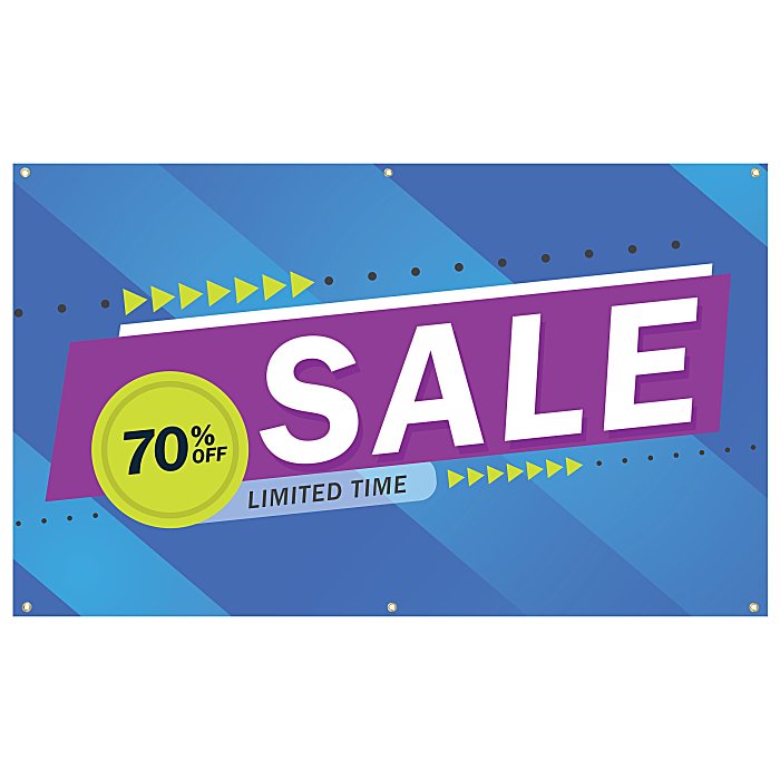 Custom Value Indoor Banner - 3' x 5' - 24 hr