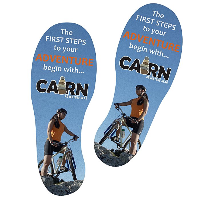 Custom Surface Grip Indoor Removable Graphics - Footprints
