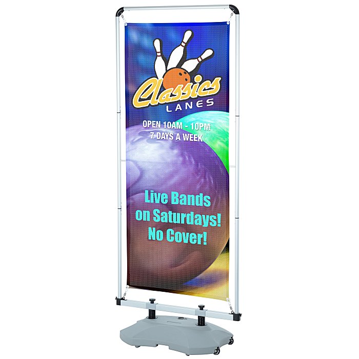 Custom FrameWorx Outdoor Flex Banner Stand - One Sided