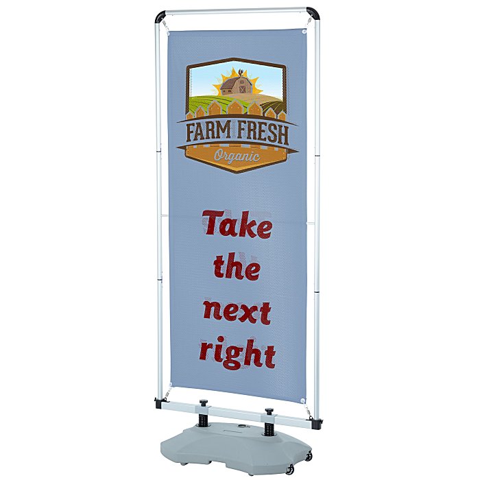 Custom FrameWorx Outdoor Flex Banner Stand - Two Sided