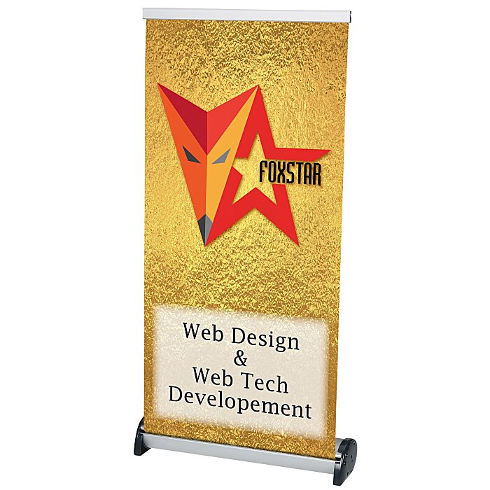 Custom Phoenix Retractable Tabletop Banner Display - 17 inches