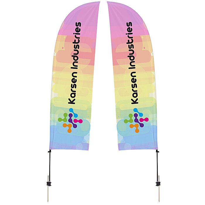 Custom Outdoor Value Blade Sail Sign - 10 1/2 feet - Two Sided