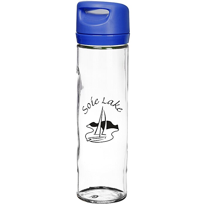 Custom Wide Mouth Glass Water Bottle - 16 oz. - 24 hr