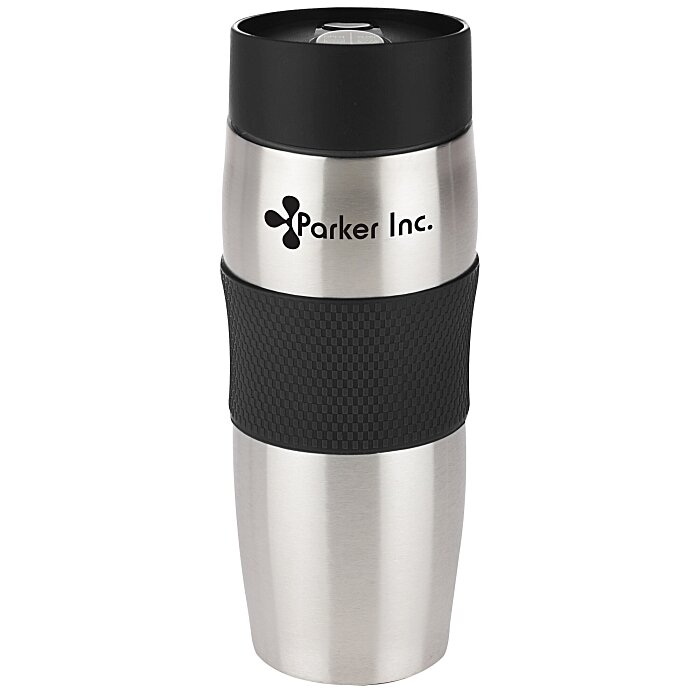 Custom Checker Vacuum Tumbler - 16 oz.