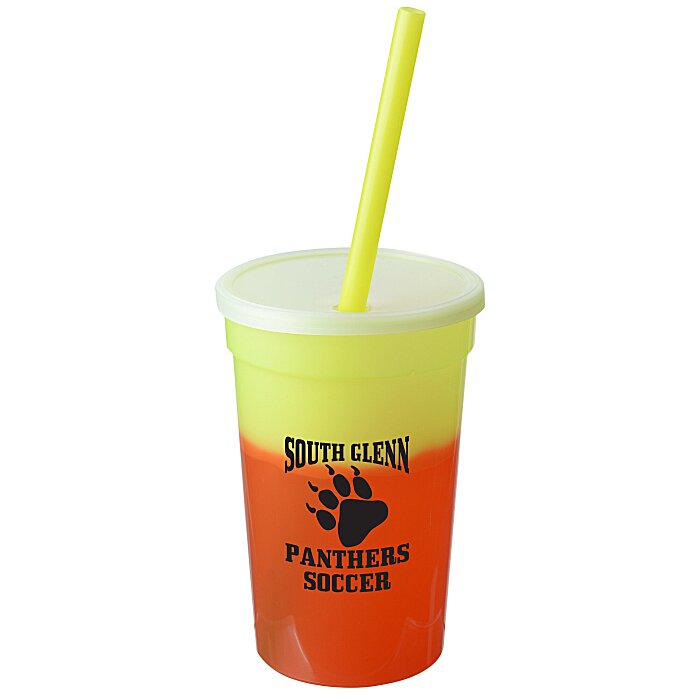 Custom Mood Stadium Cup with Straw - 17 oz
