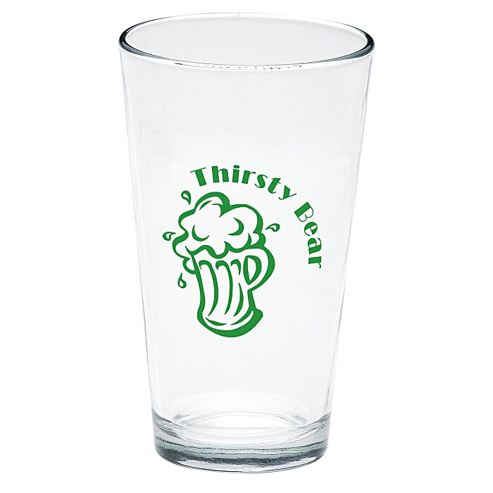 Custom Brew Pub Glass - 16 oz