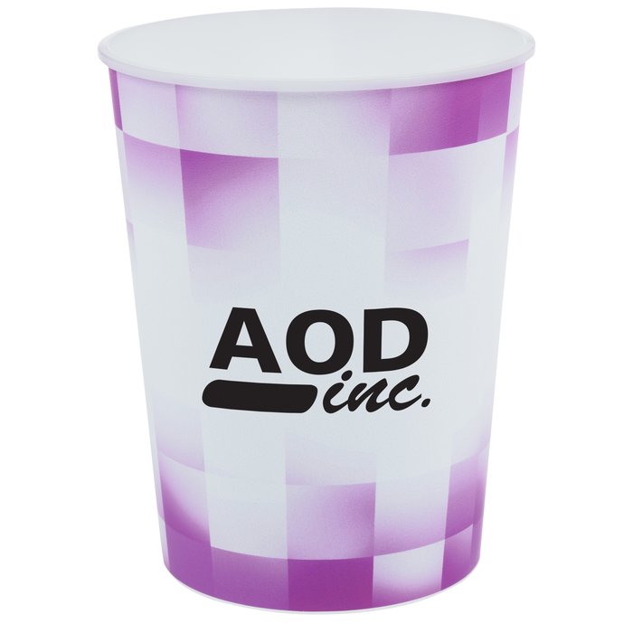 Custom Shaded Checkers Stadium Cup - 16 oz.