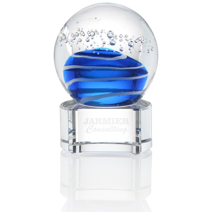 Custom Tranquility Art Glass Award