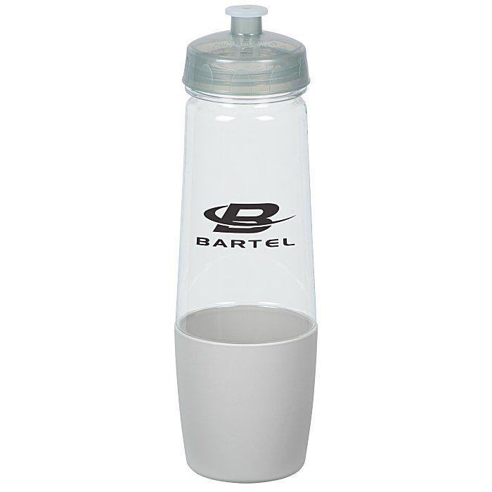 Custom PolySure Sip and Pour Water Bottle - 28 oz. - Clear