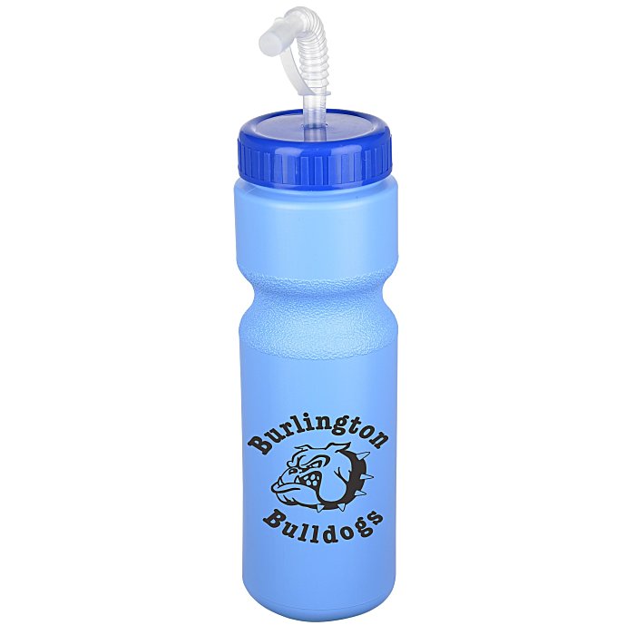 Custom Value Water Bottle with Straw Lid - 28 oz - Colours
