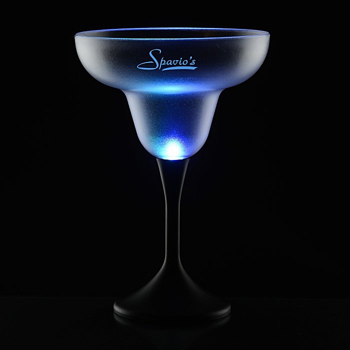 Custom Frosted Light-Up Margarita Glass - 8 oz