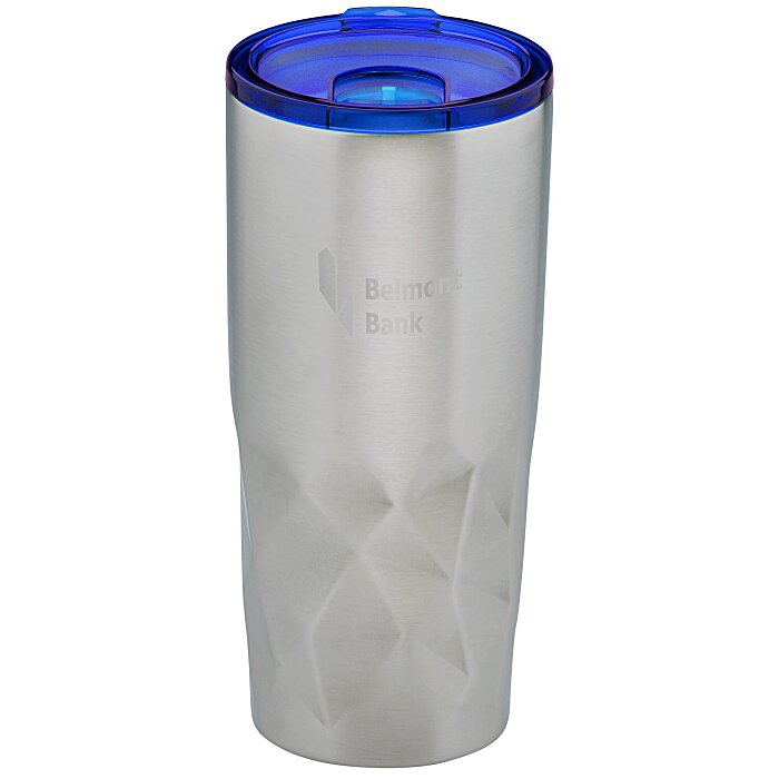 Custom Glacier Diamond Vacuum Travel Tumbler - 20 oz - Laser Engraved