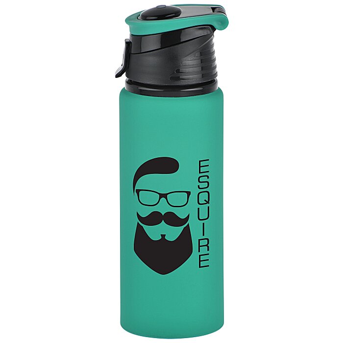 Custom Velvet Touch Aluminum Bottle - 24 oz